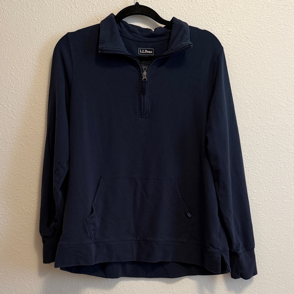 L.L. Bean Navy Quarter Zip